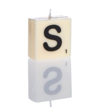 "S" Letter Candle