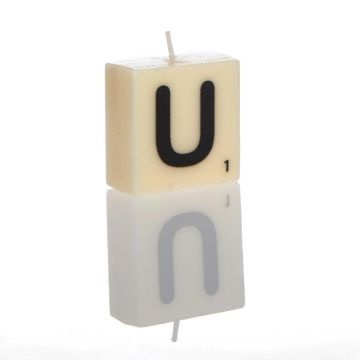 "U" Letter Candle